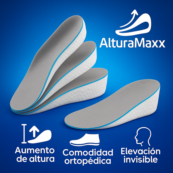 AlturaMaxx™ – Plantilla Ortopédica Invisible +3,5 cm