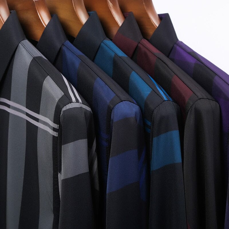 Camisa de seda elegante para hombre